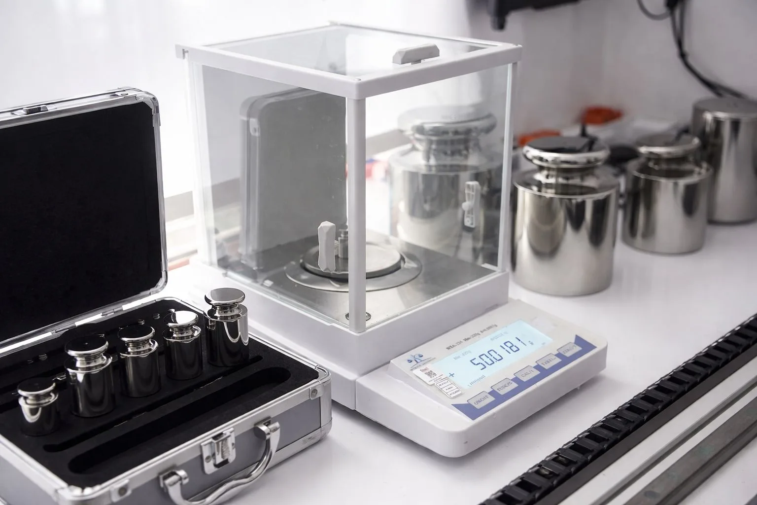 Terazi kalibrasyonu — hassas terazi ve referans kütle